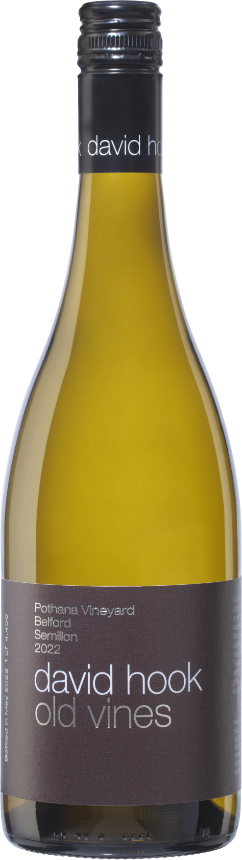 David Hook Wines Old Vines Pothana Vineyard Belford Semillon 2022 Hunter Valley